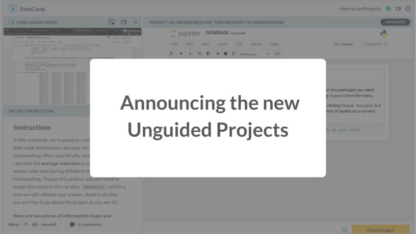 Introducing Unguided Projects: The World’s First Interactive Code-Along Exercises