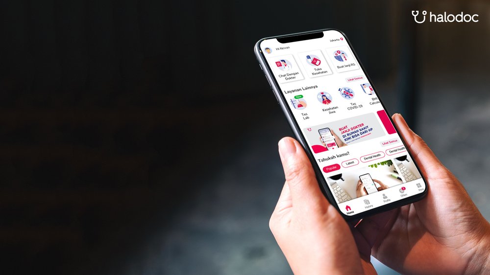 Halodoc's app interface.